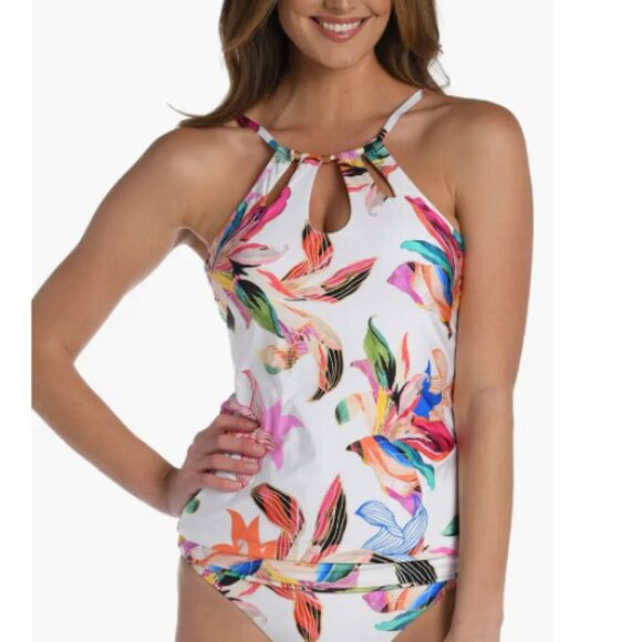 La Blanca 'Paradise City' Underwire Tankini Swimsuit Top, Multicolor - Picture 1 of 2